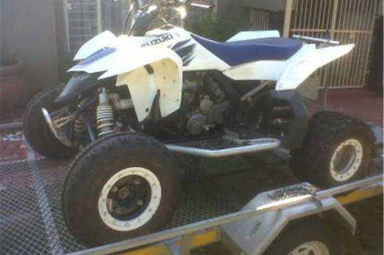 2009 suzuki ltr 450 with a trailer for sale