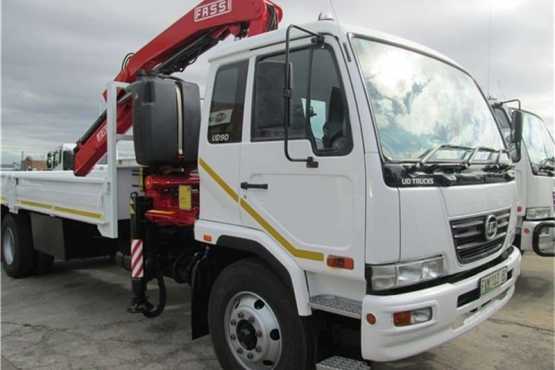 2011 model UD Crane truck which has done 138000km on the clock