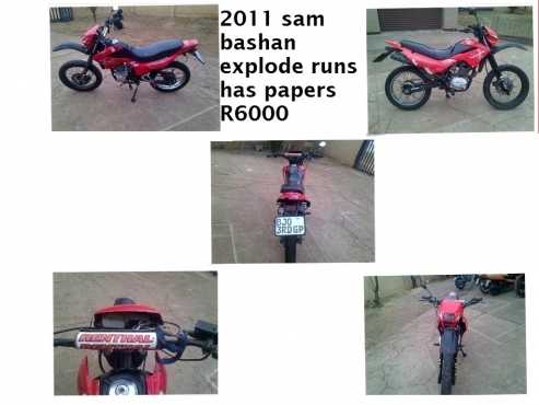 2011 sam bashan explode on off scrambler R6000 slight neg