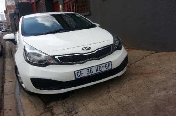 2012 kia rio 1.3 white sedan