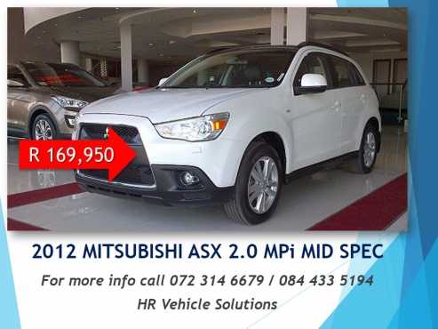 2012 Mitsubishi ASX 2.0 MPi Mid Spec