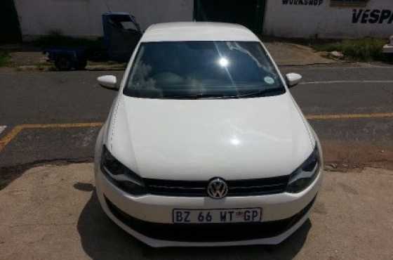 2012 vw polo 1.6 comfortline white