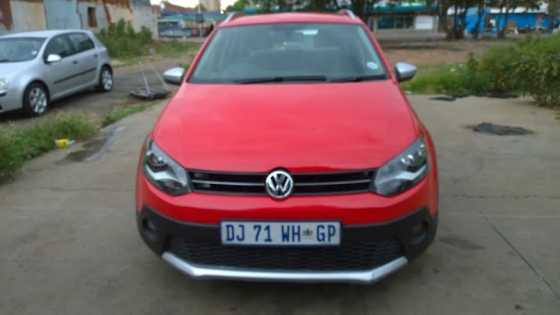 2013 Volkswagen Crosspolo 1.6, Red with 58000km available now R 130,000