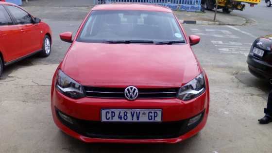 2014 vw polo 6 1.4 trendline red