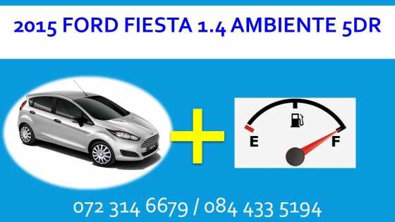 2015 Ford Fiesta 1.4 Ambiente  1x Full Tank of Petrol