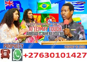Prophet Vc Zitha International Visitors Program contact+27630101427