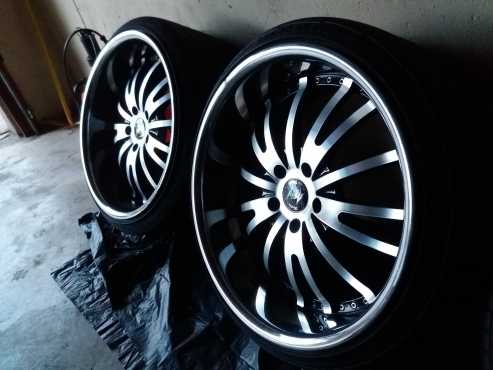 20quot Import wheel with tyres 5120pcd Malas Racing Wheels