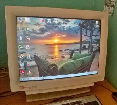 21 Inch CRT computer screen. Can show you it is working.