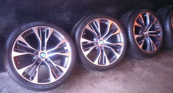 21quot IMPORTED BMW X5X6 M SPORT MAGS WITH DUNLOP RUNFLAT TYRES - 2853521 amp 3253021.