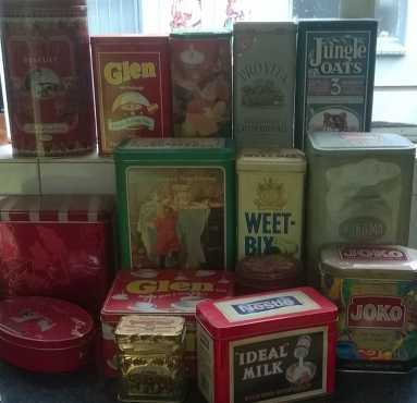 22 Tins for sale