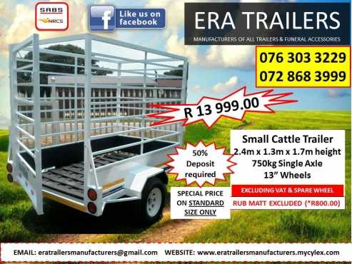 2.4M Cattle trailer for sale R13,999.00  Sabs approved