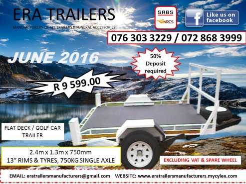 2.4m Golf Car Quad Bike Trailer Newly Built R 9 599.00 June 2016 Special