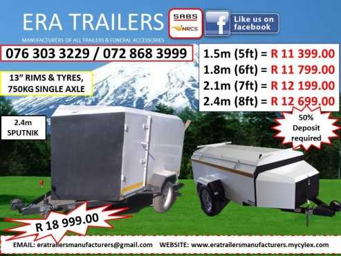 2.4m Sputnik trailer for sale R18,999.00