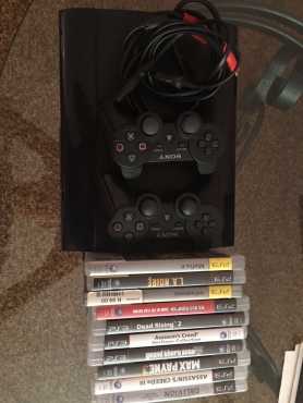 250 GB PS3 with 10 games