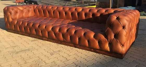 2.8m Full Leather Couches