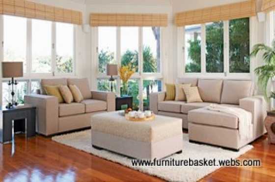 2pc L shape couch with an extra 2 seater and ottoman for only R7499