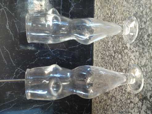 2x ladies shaped glasses (Collectors item)