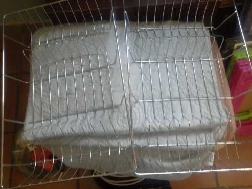 2x new stainless steel dish racks