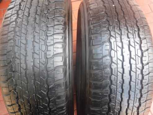 2xDunlop Grandtrek AT22 tyres 2657017,85 percent tread