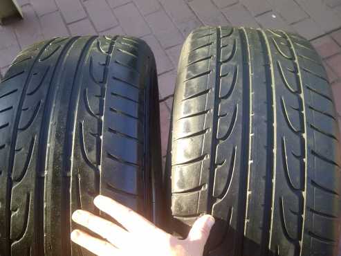 2xDunlop SP Sport tyres 2755519,Still very good