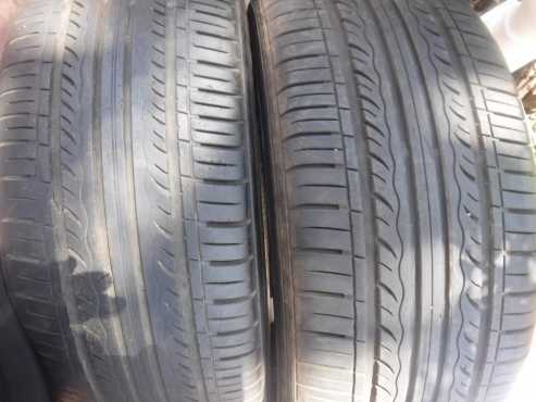 2xKumho Solus KH17 tyres 2254518,1xnew,1x60 percent tread