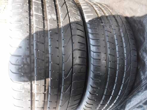 2xPirelli Pzero RFT tyres 2754020,70 percent tread