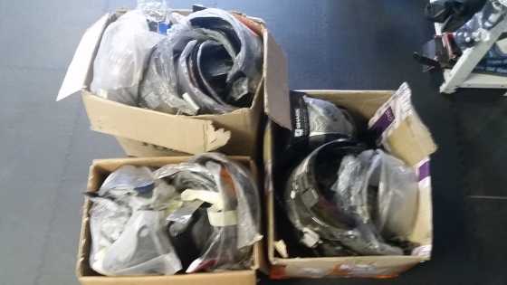 3 Boxes of new helmet visors for sale