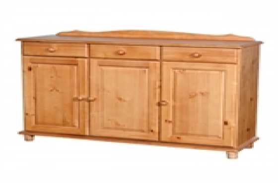 3 door and 3 draws sideboard in oak or Oregon finish