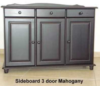 3 draw  3 door sideboard in a colour