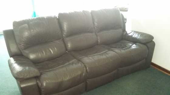 3 Piece Leather Lounge Suite