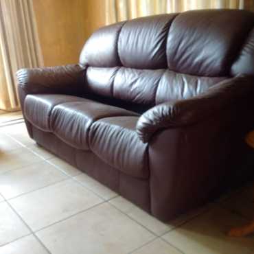 3 Piece Leather Lounge Suite