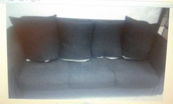 3 piece lounge furniture black for sale