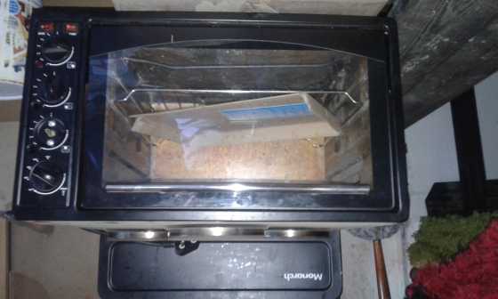 3 plate small stove for counter with 45litre oven