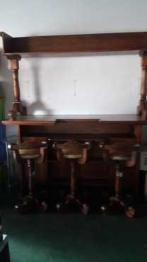 3 - SEATER BAR COUNTER WITH TOP FOR SALE