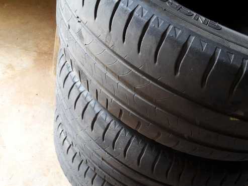 3 x Michelin tyres 2055516 about 60 thread.