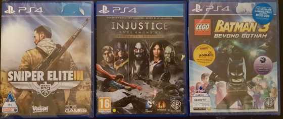 3 X PS4 GAMES ( BRAND NEW SEALED ) NEVER USED R500 each