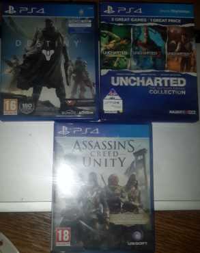 3 x PS4 games for sale