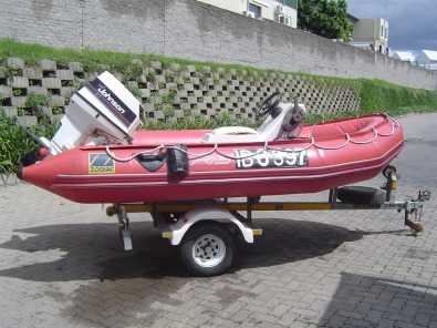 3.1 m Zodiac Semi Ridged Rubber Duck with 40 HP motor