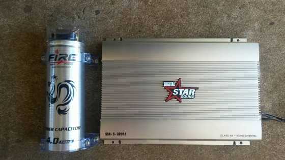 3200w amp and 4 farad capacitor