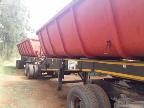 34ton side tipper trailer to rent