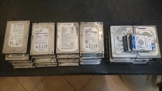 34x Various Hard Drives - Please Read