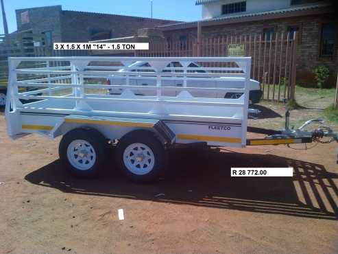 3m1.51m doublewheel 1.5 ton Brand new trailers 4 sale, NRCS approved