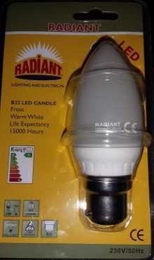 3W B22 LED Candle Frost WW - Closing Down Sale - Selling at cost