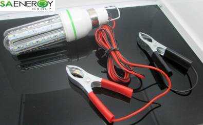 3W DC 12V ENERGY SAVING LAMP WITH CLAMPS