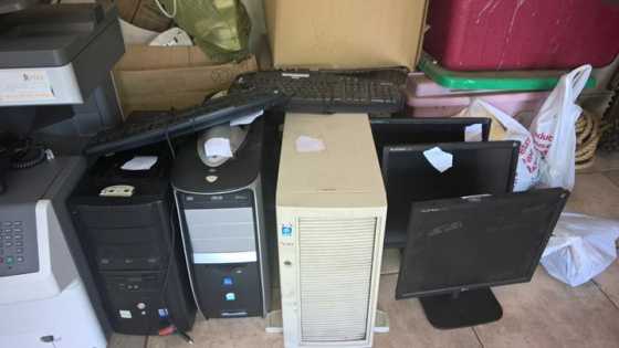 3X Computers, screen, mouse etc