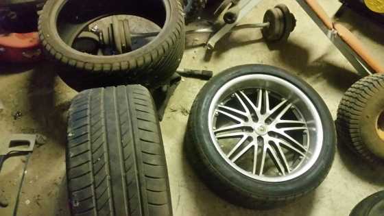 4 20quot mag wheels with brand new tyres and 4 extra brand new tyres to go with