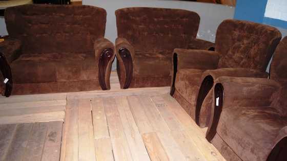 4 Piece Brown Lounge Suite S017865A