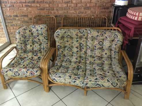 4 Piece Cane Suite with Cushions