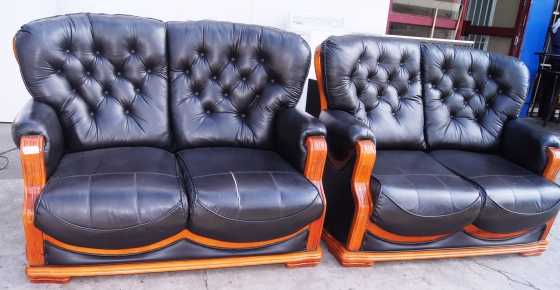 4 Piece Leather Lounge Suite S019354A Rosettenvillepawnshop