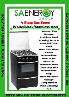 4 PLATE GAS STOVE - Black